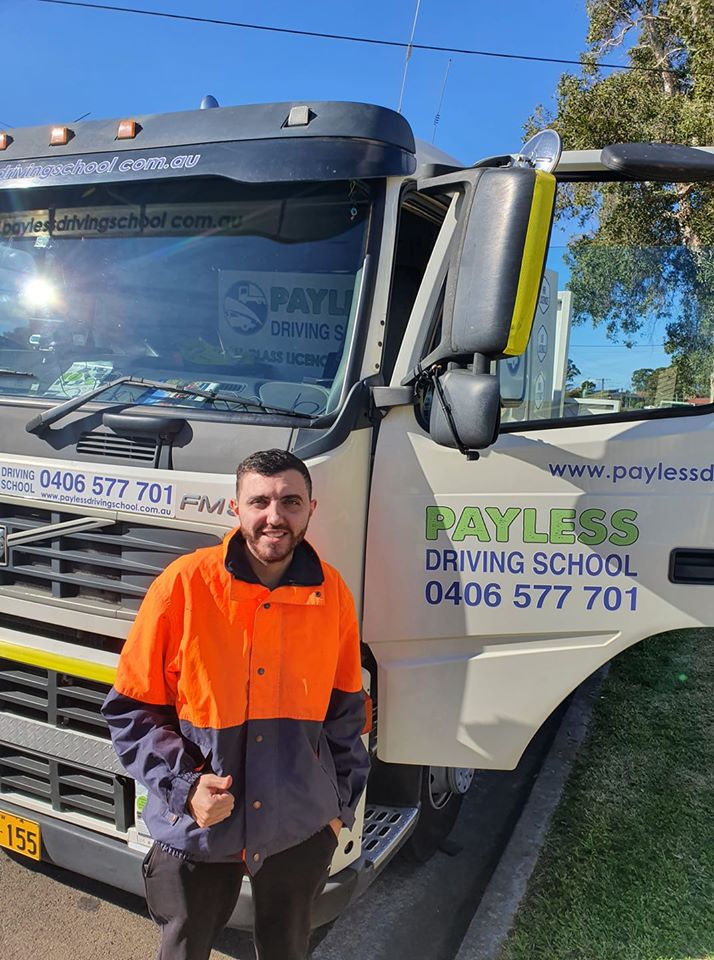 professional driver upgrading his truck licence to HR truck licence